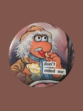 10/$25 Fraggle Rock Uncle Travelling Matt Handmade Upcycled 2.25" Pinback Button
